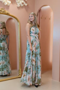 MEADOW DRESS – MINT GREEN FLOWER