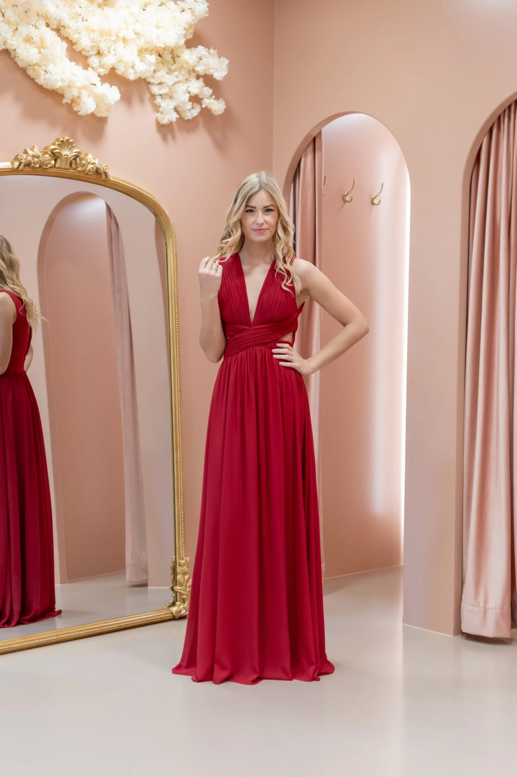 BOHEMIAN DREAM DRESS - CHERRY RED