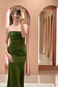 DIVA DRESS – OLIVE KHAKI GREEN